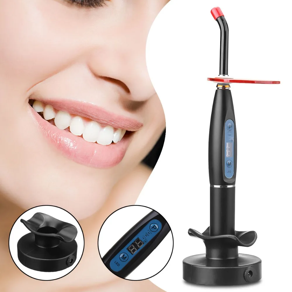 

Dental 10W Curing Lights Big Power LED Wireless Cordless long Life Span and Low Heating LED Curing Light Lamp Machine 2000MW EU
