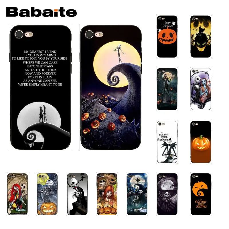 

Babaite Nightmare Before Christmas alloween Phone Case for iphone 11 Pro 11Pro Max 8 7 6 6S Plus X XS MAX 5 5S SE XR