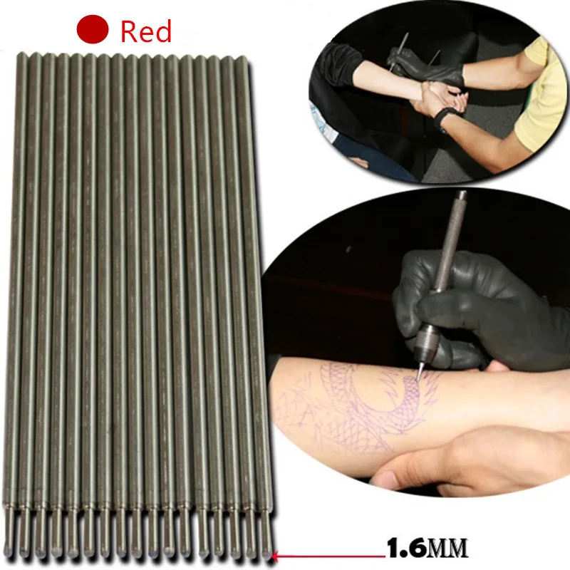 20 шт. Красный татуировки кожи маркировки ручки для татуировки трафарет контур питания