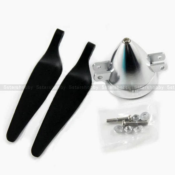 RC Airplane 14x10'' Folding Prop Propeller 50mm Spinner for 5.0mm Motor Shaft RC Airplane 14x10'' Folding Prop Propeller 50mm Spinner for 5.0mm Motor Shaft