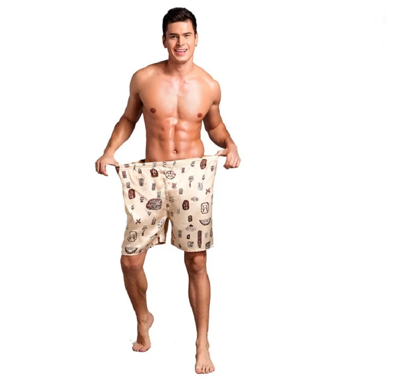 male silk-like short pants (1)
