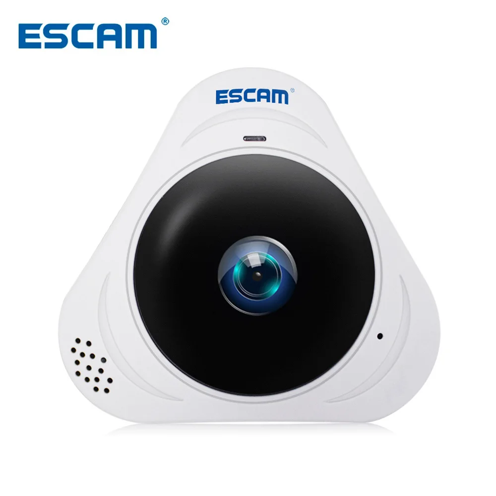 

ESCAM Q8 360 Degree Panoramic WiFi IP Camera 960P Fisheye Lens IR Infrared Camera VR Camera With Two Way Audio/Motion Detector