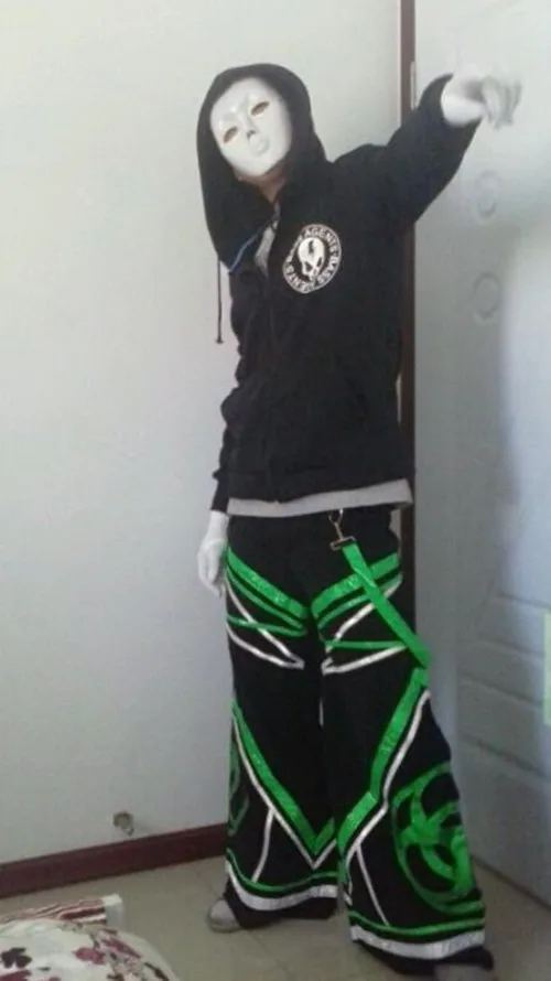 Pants Melbourne Shuffle Fluorescence Raver ore Techno Hardstyle Tanz Hose Fluoreszierend DJ
