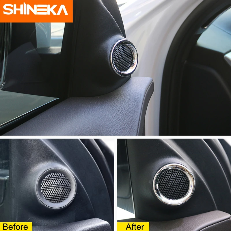 Внутренние молдинги SHINEKA для Jeep Grand Cherokee 2011 + крышка стереоколонки двери