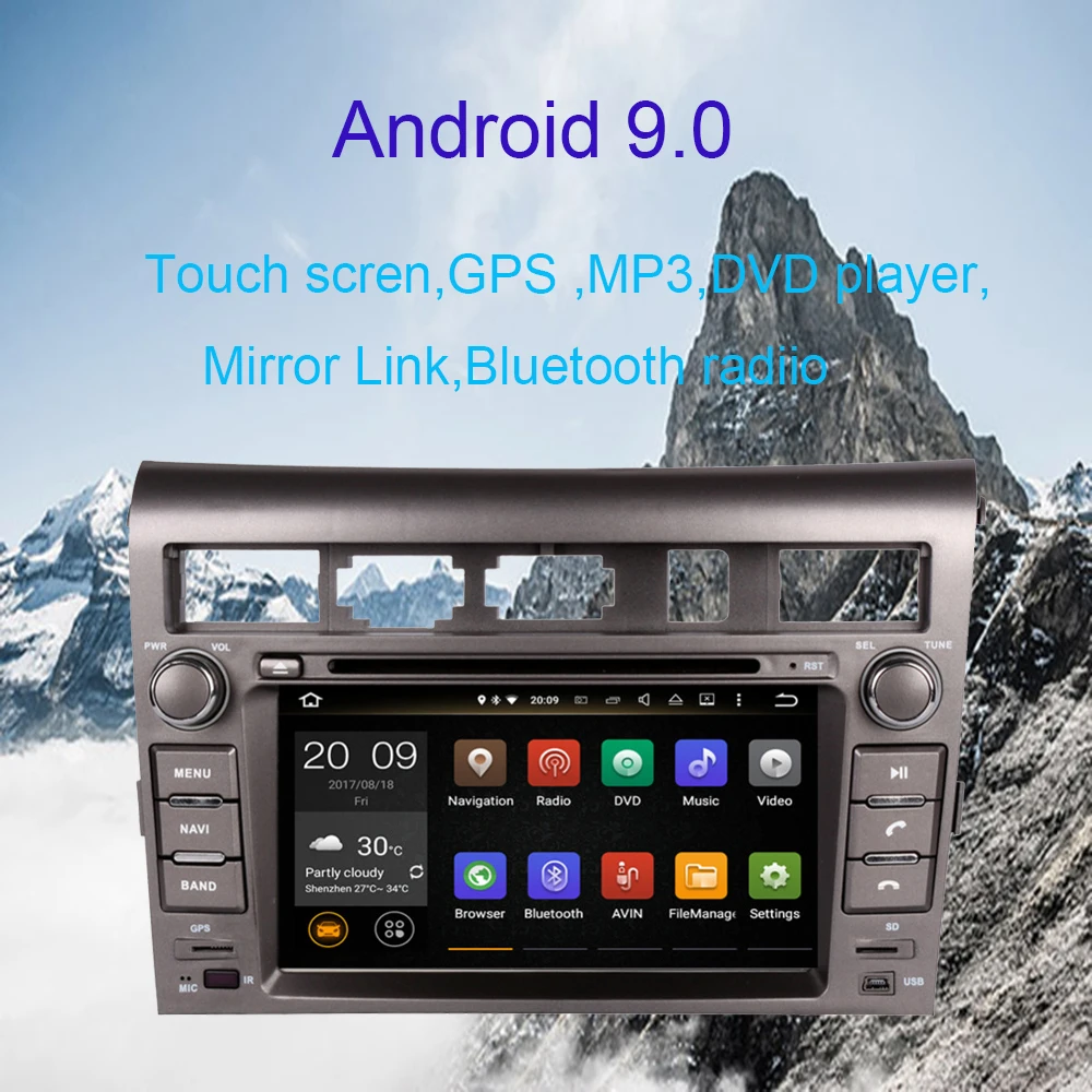 Android 9,0 автомобильный мультимедийный плеер для KIA Opirus 2007 2008 2009 2010 2011 2012 2013 автомобильный DVD для авто видео 4G Оперативная память компакт-диска