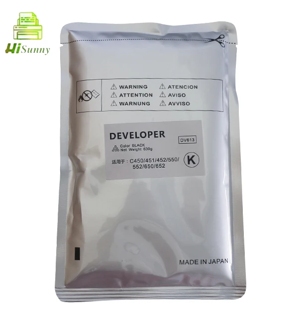 33.99usd:pcs 123.99usd:set 630G for black 430G for color TN613 TN-613 for Konica Minolta C452 C552 C652 C450 C550 C451 C650 C 452 552 652 450 550 451 650 Iron Powder Developer -4