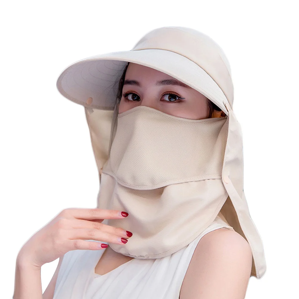 Khaki Модная летняя шляпа от солнца, складные шляпы для рыбалки, женская уличная Защитная Кепка для активного отдыха - Цвет: Khaki