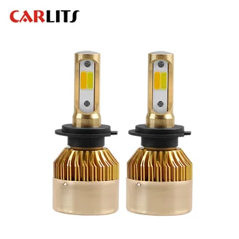 

H7 LED Car Headlight LED H4 H8 H9 H11 H1 H3 H27 880 881 HB3 9005 HB4 9006 9012 Dual Color LED Light 3000K 6000K Head lights 2PCS