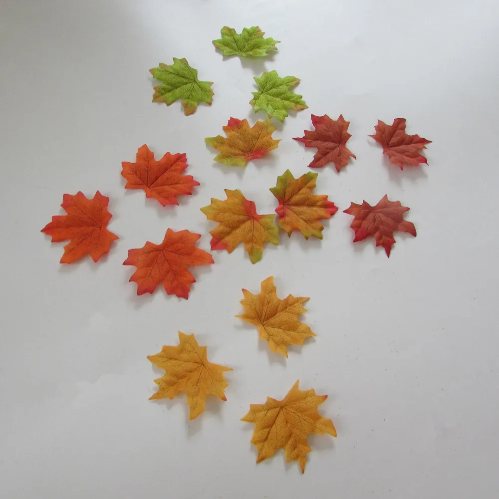 

simulation autumn maple leaf 10 package wholesale sell DIY wedding decorate photography collocation 7cm-8cm 3-4 inch
