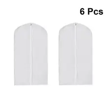 6 шт. сумка для костюма Портативная сумка для хранения грязезащитная прокладка чехол для одежды для пальто костюм одежды