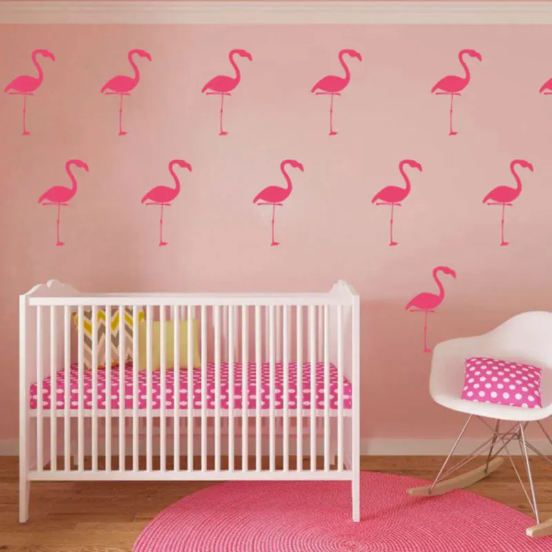 Aliexpress Baby Nursery Cartoon Flamingo Wall Sticker Aliexpress Baby Nursery Cartoon Flamingo Wall Sticker Decals Tropical Bird Cut Vinyl Kids Room Easy Art Home Decor From Reliable