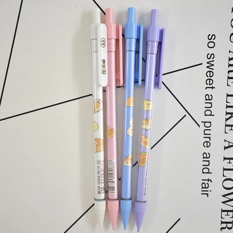 1Piece 0.5/0.7mm Mechanical Pencil Cute Bread Dog Automatic Pens Korean