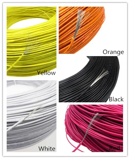 UL1007 22AWG 26 0.25 2.5mm electrical cable wires PVC Insulated tinned copper electronic wire