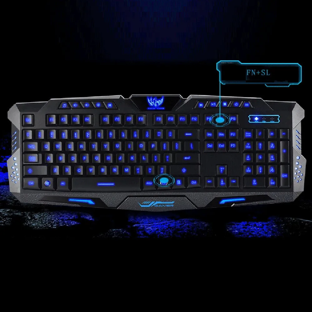 Английская версия M200 красный/фиолетовый/синий режим Подсветка светодиодный