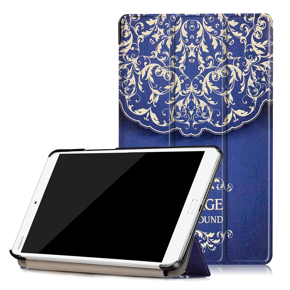 

Ultra Thin PU leather Case cover For Huawei MediaPad M3 BTV-W09 BTV-DL09 8.4 inch tablet funda cases + screen protector + stylus