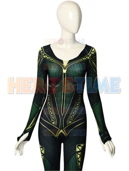 

3D Print Quinn Mera Cosplay Costume Queen Mera Justice League Zentai Catsuit Aquaman Superhero Bodysuit adult/kids/custom made