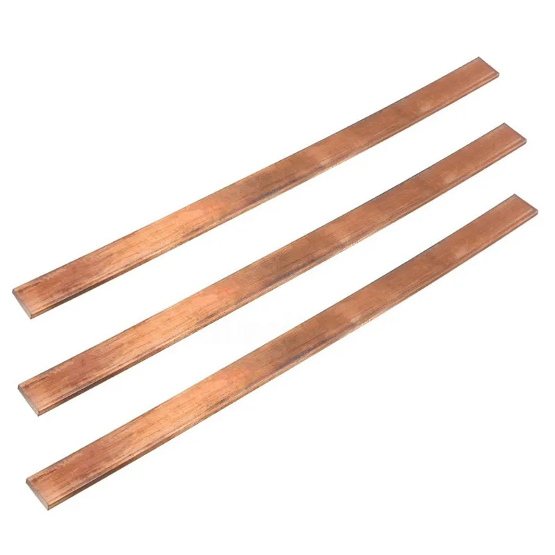 

99.6% T2 Purple Copper Cu Flat Bar Plate 3mm x 15mm x 250mm Metal Strip