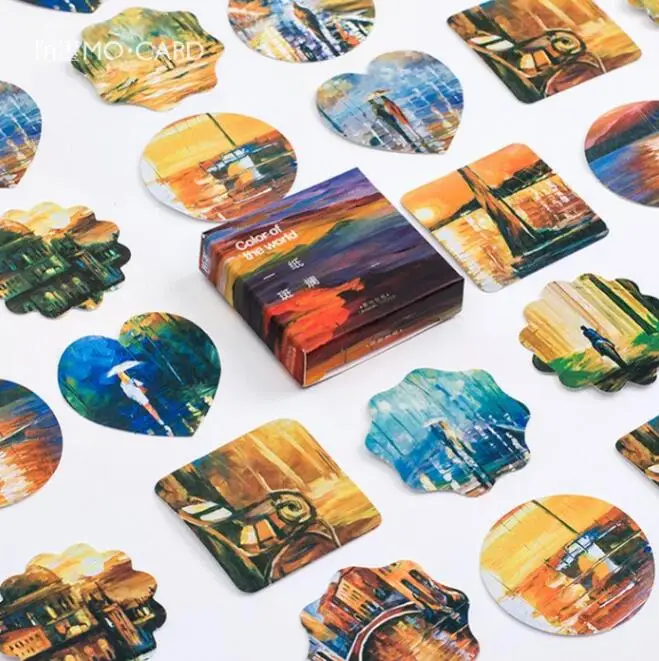 

The Beautiful Color Of Paper Stickers Adhesive Stickers DIY Decoration Stickers