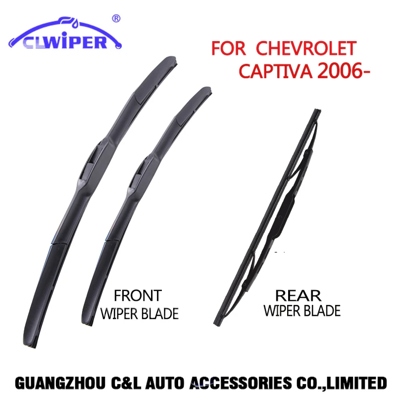 CLWIPER Front and Rear Wiper Blades For CHEVROLET CAPTIVA(2006 )07 08