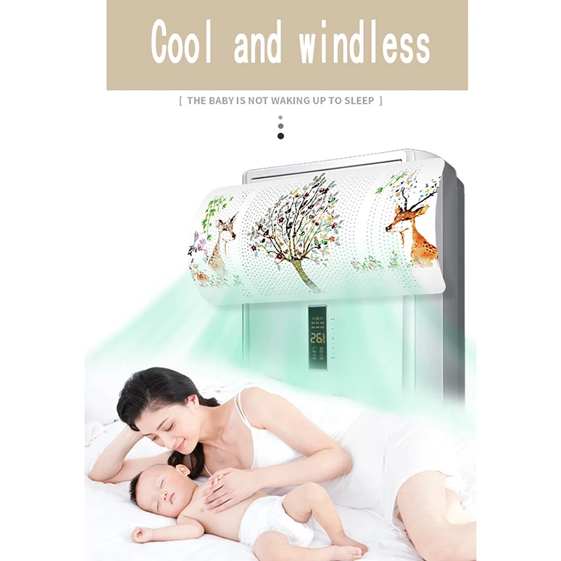 

Air Conditioner Cover Anti Direct Blowing Air Conditioner Wind Shield Cold Air Conditioner Side Outlet Wind Deflector Baffle