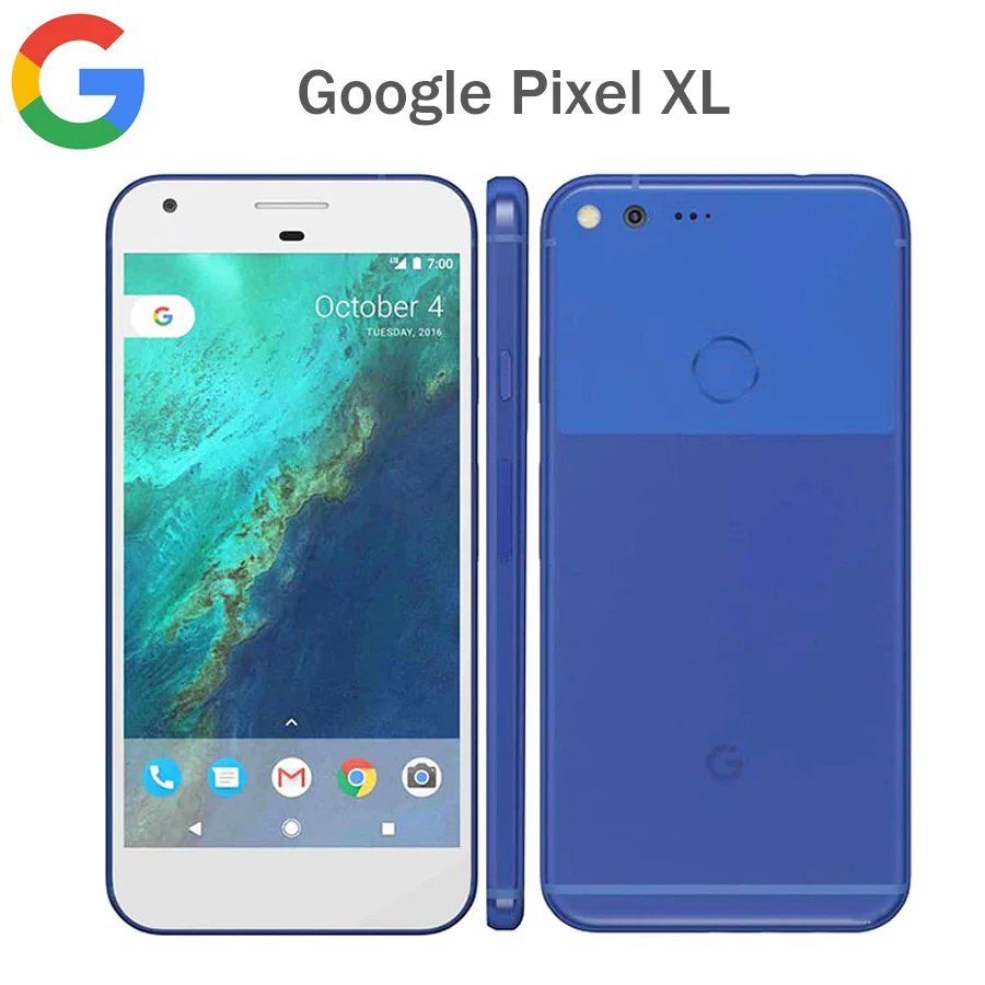 Мобильный телефон Google Pixel XL 4G LTE версии США 4 Гб ОЗУ 128 ПЗУ экран 5 дюйма 1440x2560p Snapdragon