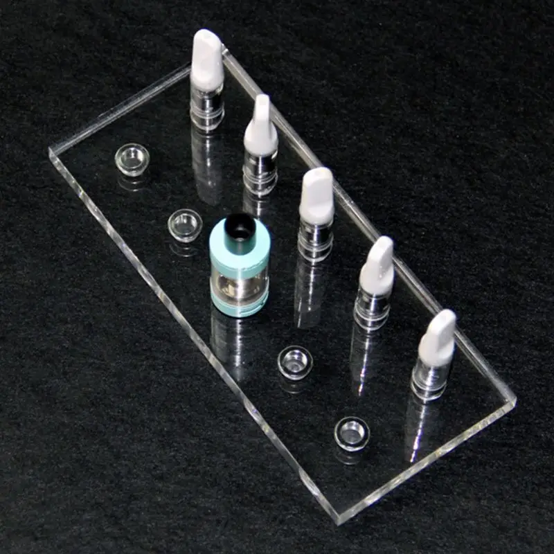 

Atomizer Display Holder Stand 510 Connor Thread 10 Holes Organizer Elronic Cigarette Tank DIY Vaporizer Acrylic