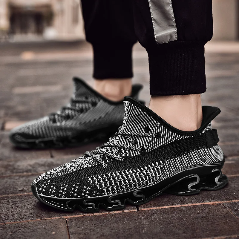 

Large size 39-47 Men Running shoes Comfortable Breathable Sports Sneakers Mesh Outdoor Air Cushioning Jogging Trainers Shoes w5