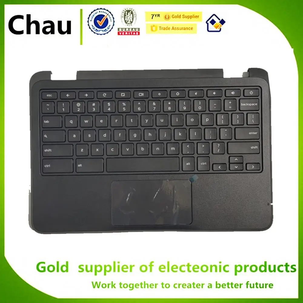 New For Dell Chromebook 11 3180 Upper Case Palmrest Cover Keyboard Touchpad 0VK0VC VK0VC New For Dell Chromebook 11 3180 Upper Case Palmrest Cover Keyboard Touchpad 0VK0VC VK0VC