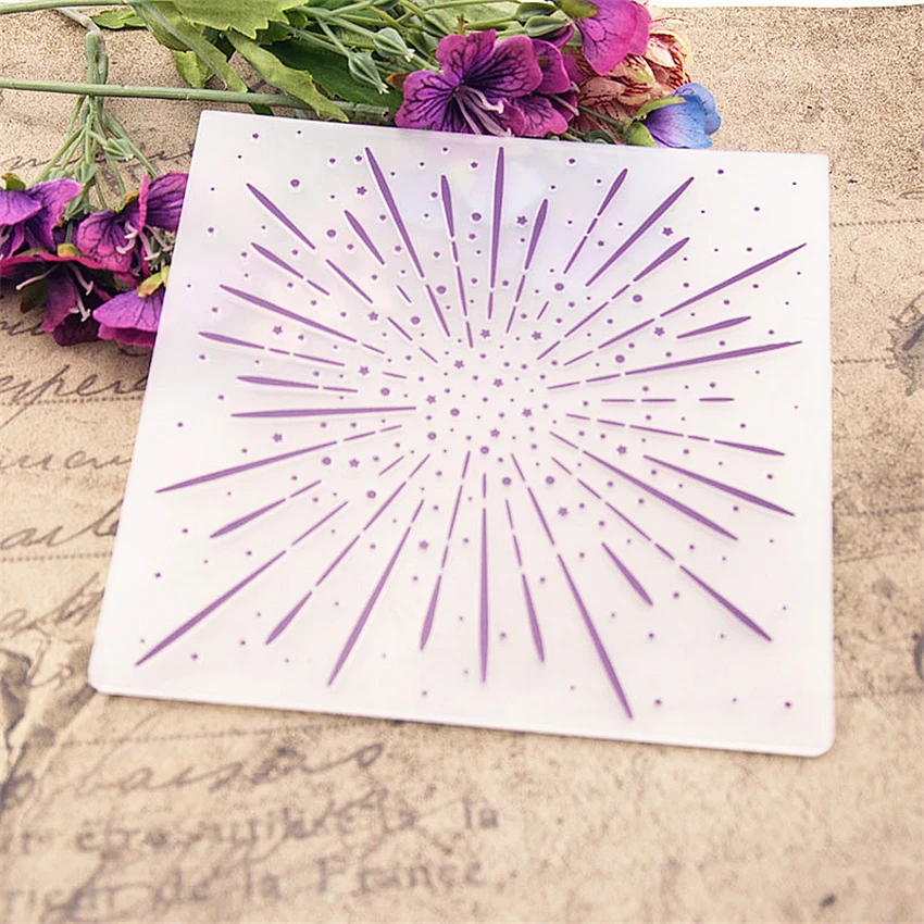 

HOT plastic Synchrotron template craft card making paper card album wedding decoration scrapbooking embossing folder