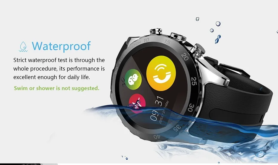 Классический KW08 спортивные Смарт-часы наручные часы с поддержкой Камера SIM TF карты сердечного ритма в режиме реального Bluetooth Музыка для ios Android телефон