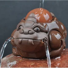 Креативный фиолетовый керамический чай церемония мелкий песок вода чай ПЭТ талисман на удачу танец Играть Вода чай церемония Декорация