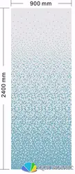 Керамические мозаичные плитки для украшение на стену для дома плитка синий цвет постепенная картина изменения 900xH2400mm qch63
