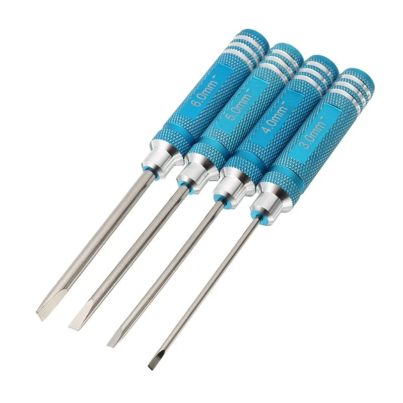 

Best Deal Spare Parts YZ-011 4pcs 3.0/4.0/5.0/6.0mm Blue Black Straight Screwdriver Tool Set For RC Model