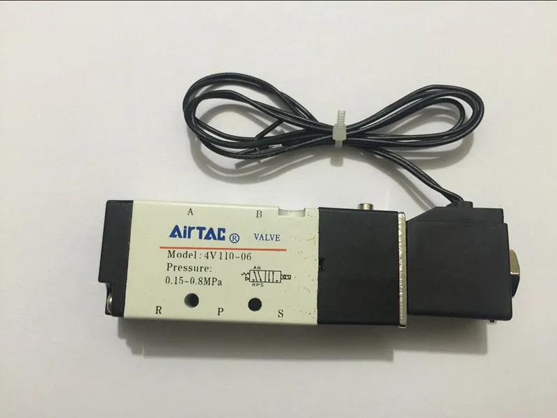 

1/8" 4V110-06 Solenoid Valve Smart Pneumatic Valve for Air Systems DC 12V 24V AC110V 220V