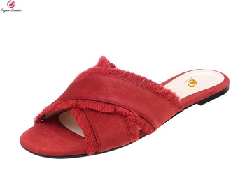 

Original Intention Women Elegant Sandals Open Toe Square Heels Sandals Stylish Black Blue Red Ladies Shoes Woman US Size 4-14