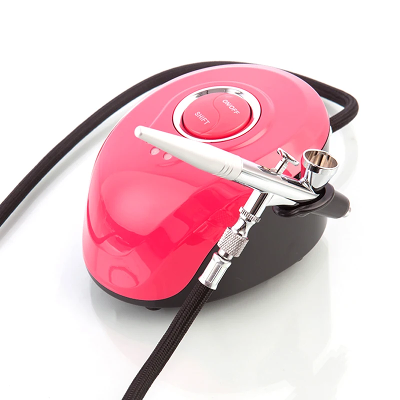 

Airbrush With Compressor Dual Action Spray Guns Model DIY Tattoo Cake Paint Nail SPA Beauty Machine Oxygen Sprayer Water