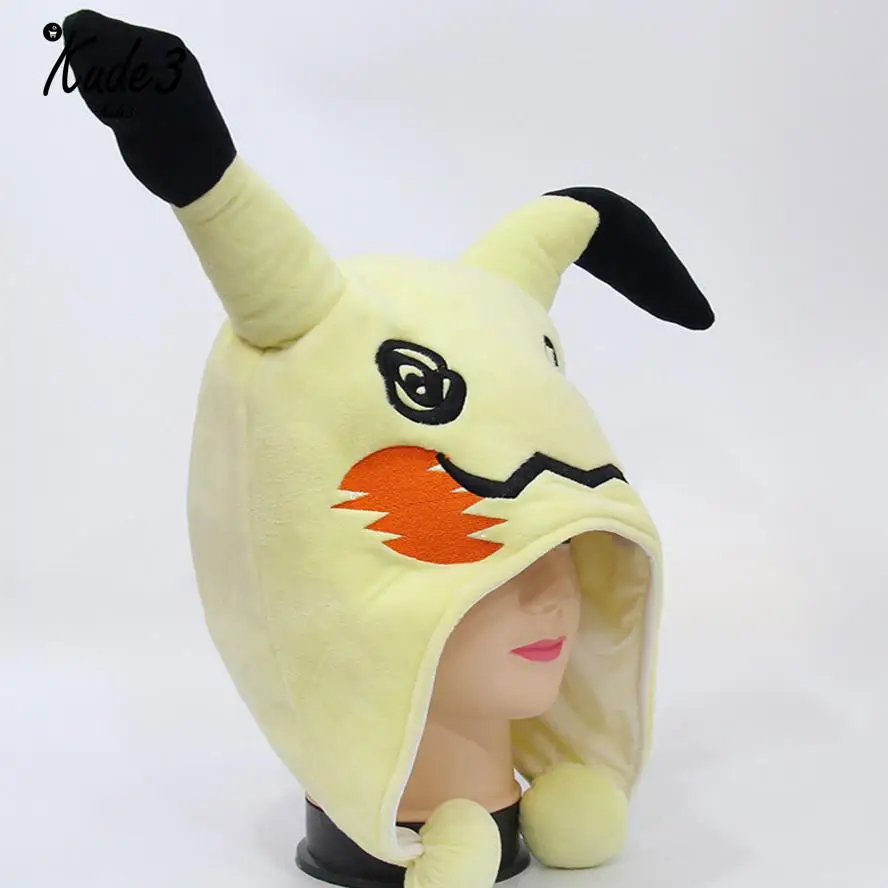 Аниме Покемон Mimikyu плюшевая шляпа для косплея теплая шапка костюм Рождественский