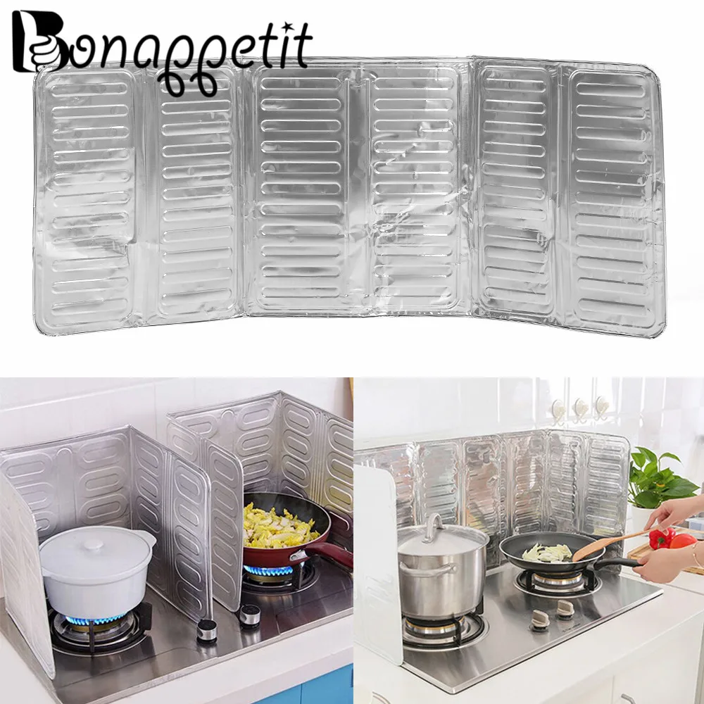 

Kitchen Oil Splash Guard Kitchen Accessories Cooking Frying Pan Oil Splash Screen Cover Anti Splatter Shield Guard Oil Divider