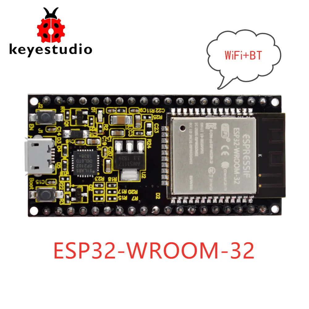 Новинка года модель Keyestudio ESP32 WROOM 32 модуль Core Board /Wi Fi + BT BLE микроконтроллер для