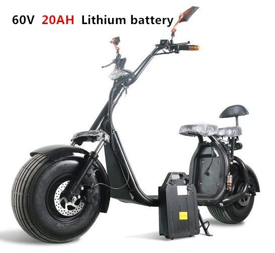 Two-seat With APP Off Road Big Tire Motorcycle Two Wheel 18*9.5inch City Hoverboard Harley Electric Scooter