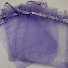 200 шт/партия сиреневый цвет органзы сумки 15x20 см свадебный любимый подарок сумка Ювелирные изделия сумки