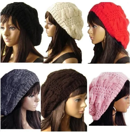 Fashion Joker Wool Warm Women Skullies and Beanies Fashion Accessories 6 Color Gray Beige Free