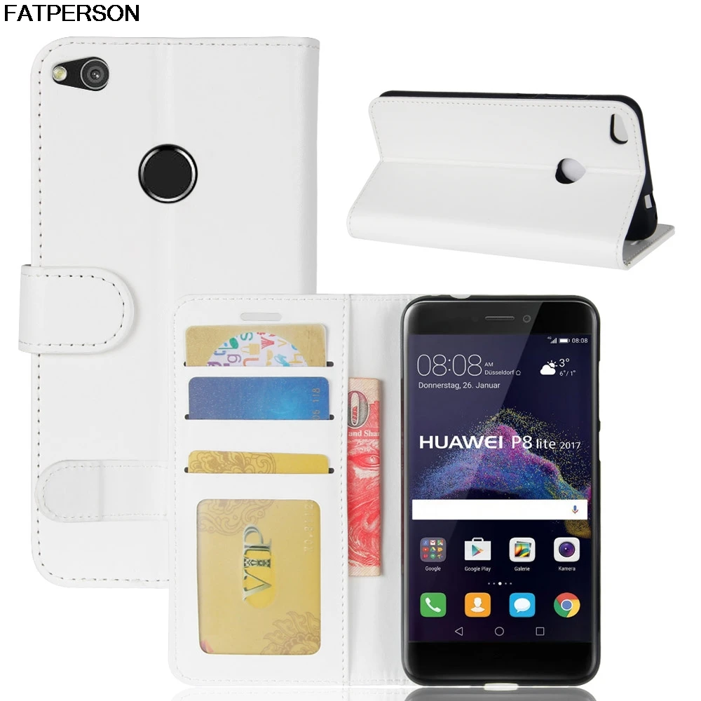 

Multi-function Smart cover For huawei P8 lite GR3 2017 case Luxury Leather Phone case For huawei NOVA LITE Soft PU Wallet capa