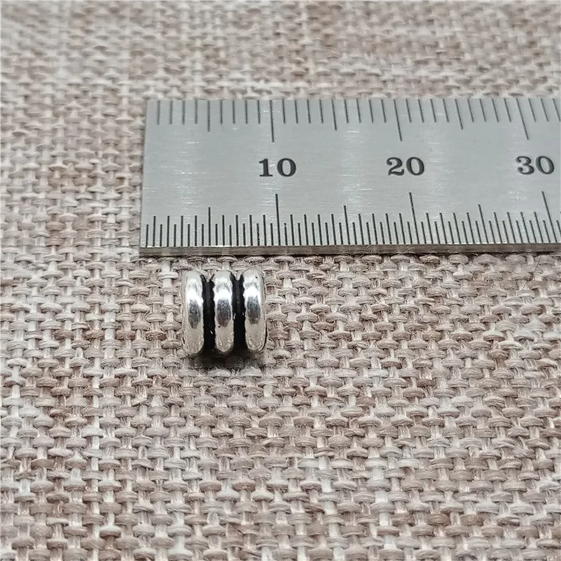 925 стерлингового серебра небольшой разделитель бусины 2,5 мм отверстие для браслета ожерелье