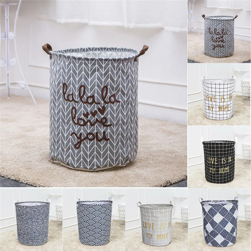 

Waterproof Cartoon Animal Storage Box Foldable Canvas Storage Bucket for Holding Clothes Toys Home Tools Articles 2019 Hot Sale