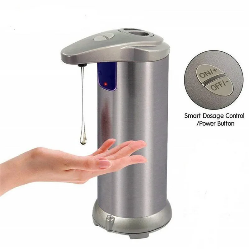 Upgrade 2.0 Stainless Steel Auto Sensor Soap Dispenser Kitchen Bathroom