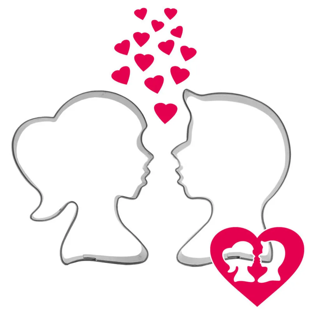 

3D Cookie Cutter Lovers Shape cake decorating tools Baking Molds for Wedding Cake Decor Pastry Fondant Cake Biscuit
