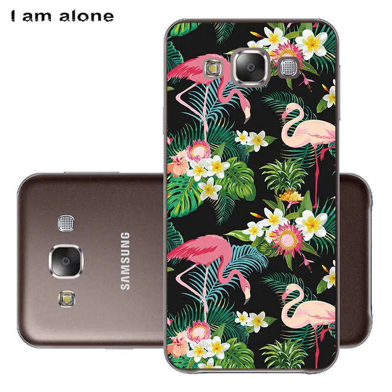 Чехлы для телефонов I am alone для samsung Galaxy E5 E500, 5,0 дюймов, жесткие пластиковые чехлы для мобильных телефонов, Модные цветные сумки