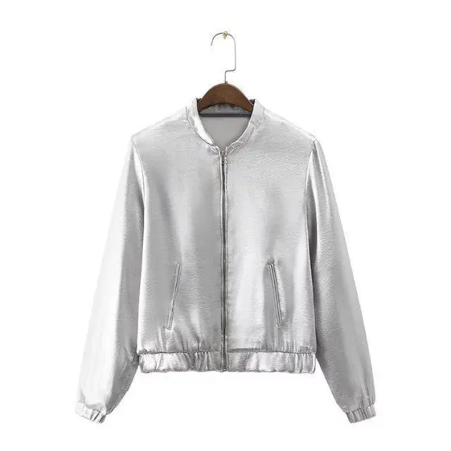 Popular Metallic Silver Jacket-Buy Cheap Metallic Silver