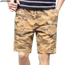Мужские повседневные штаны JACOSIN, Модные свободные пляжные спортивные штаны с камуфляжным принтом, прямые летние камуфляжные штаны